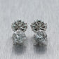Modern White Gold Filled 3.86ctw Diamond Stud Earrings