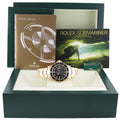 2002 MINT Rolex 16618LN Submariner 18K Yellow Gold Black Dial 40mm No Hole Case Watch Box
