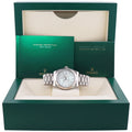 MINT Rolex Day Date II 2 White Gold 41mm President 218239 Silver Stick Dial Watch Box