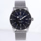 PAPERS Breitling Superocean Heritage II 46mm Black Steel Mesh AB2020 46mm Date Watch