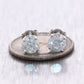 Modern 14k White Gold 2.21ctw G-H SI2 Diamond Stud Earrings