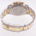 2021 MINT Rolex Daytona 116503 White Chronograph Two Tone Gold Steel Watch Box