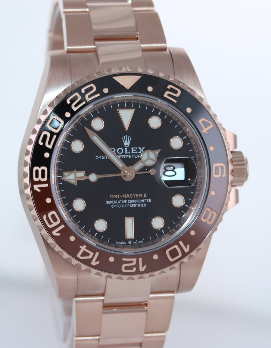 MINT PAPERS Rolex 126715CHNR GMT Master II Rose Gold Ceramic Root Beer Watch Box