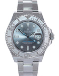 2024 NEW PAPERS Rolex 126622 Yacht-Master Steel Platinum Rhodium Blue Watch Box