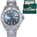 2024 NEW PAPERS Rolex 126622 Yacht-Master Steel Platinum Rhodium Blue Watch Box